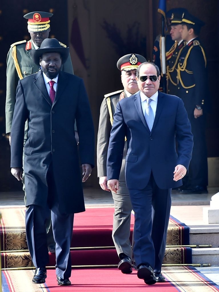 Egyptian President in Juba for bilateral talks