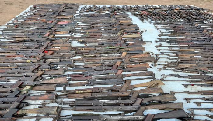 Security team appointed by Pres Kiir recovers close to 300 guns in Warrap