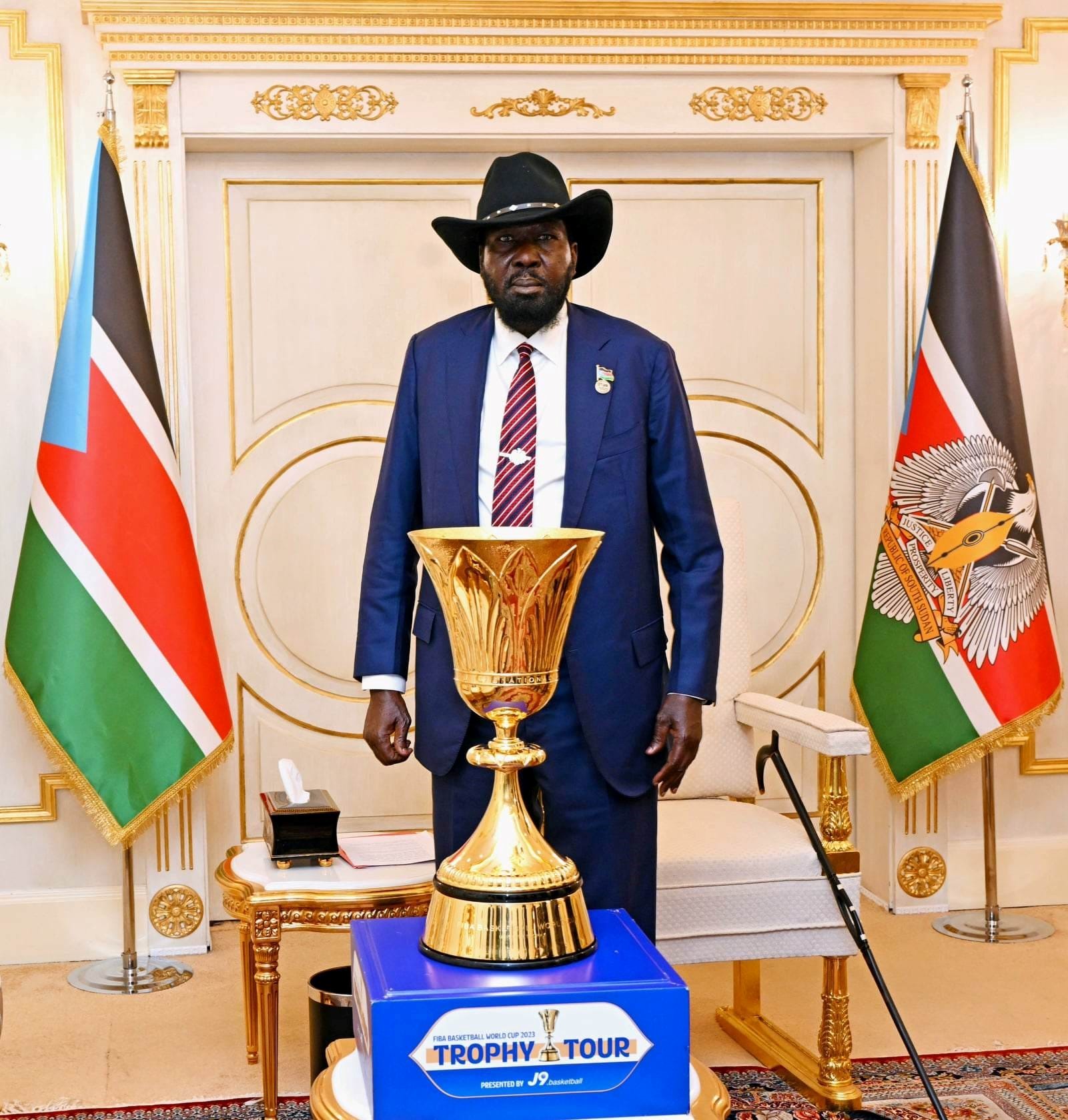 Kiir blesses basketball team as trophy jets on tour