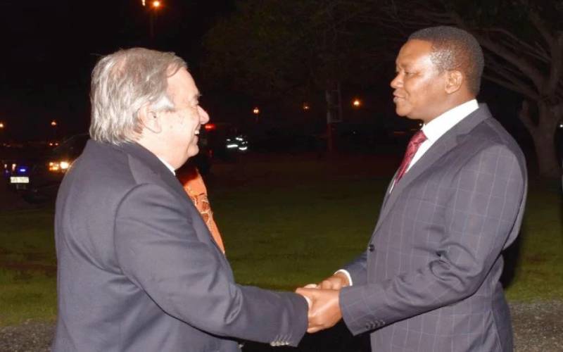 Antonio Guterres: UN chief in Kenya to discuss Sudan crisis