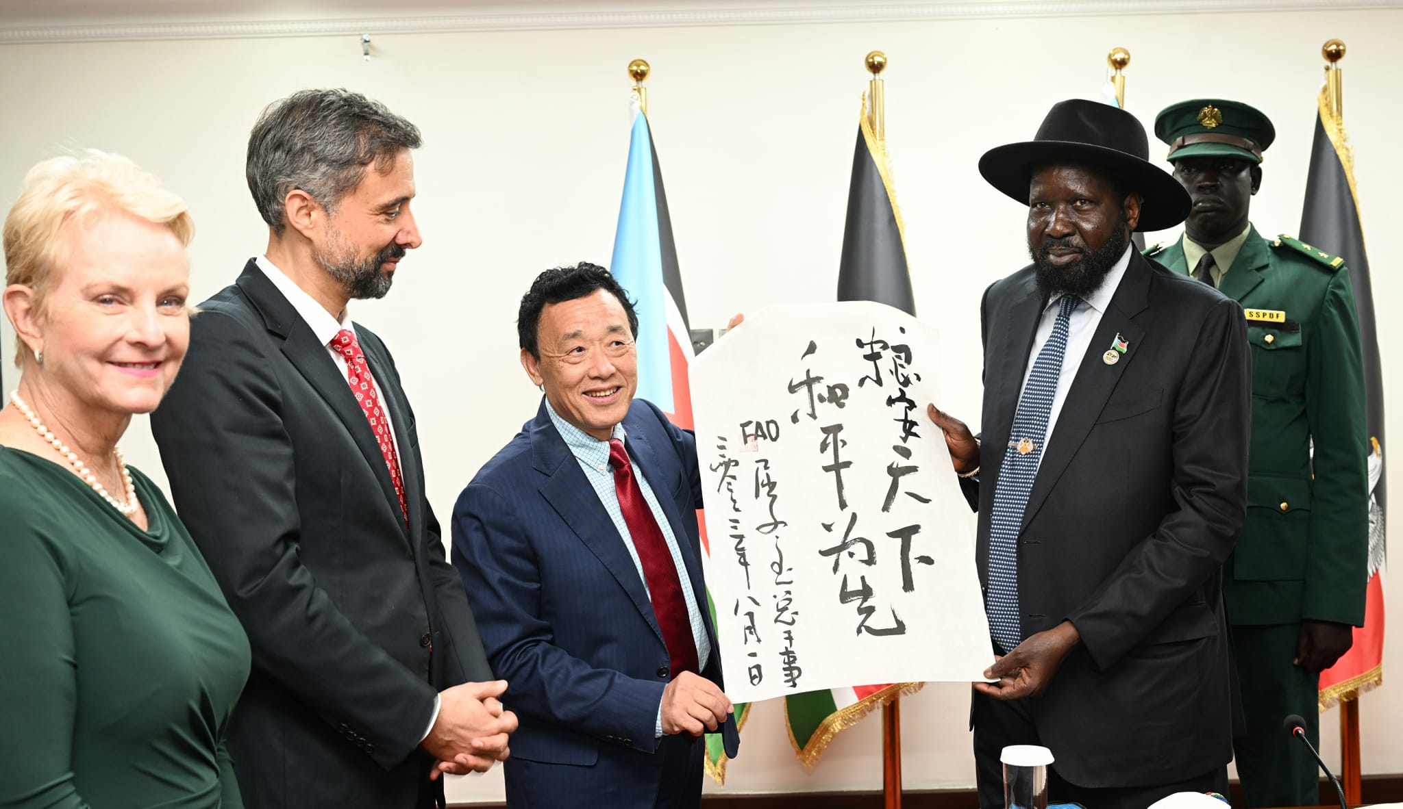 Kiir urges for joint effort to combat food insecurity